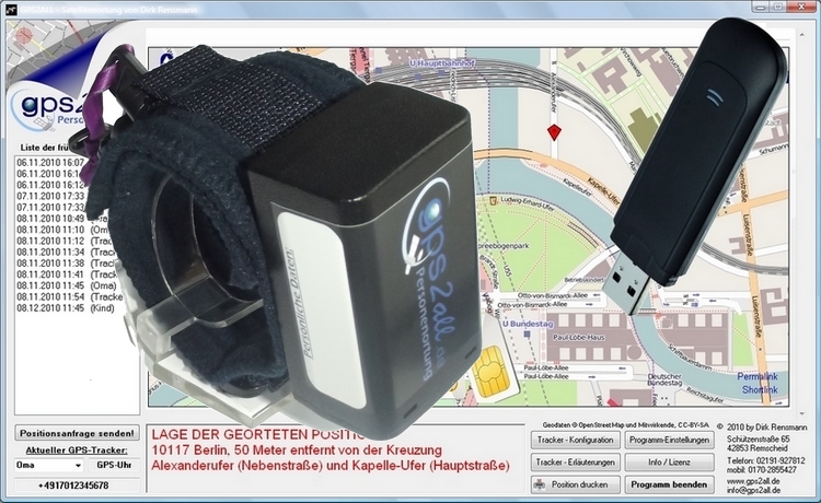 Software Infos & Software Tipps @ Software-Infos-24/7.de | Das System PROCURO S - mit abschliebarem Sicherheitsband, gps2all